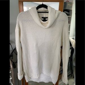 Forever 21 white knit sweater